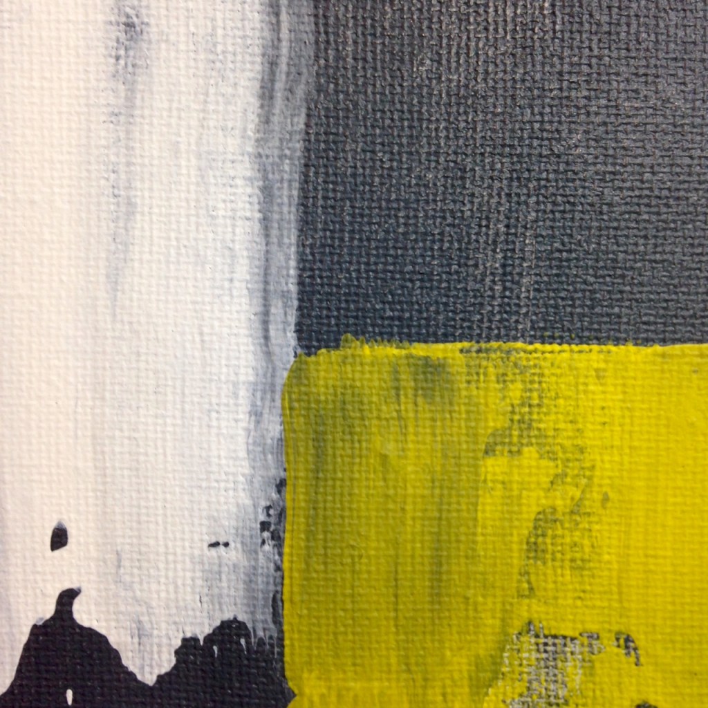 Close-Up 1 Rayas y Bloques- Tribute to Pedro Calapez Linda Cleary 2014 Acrylic on Canvas