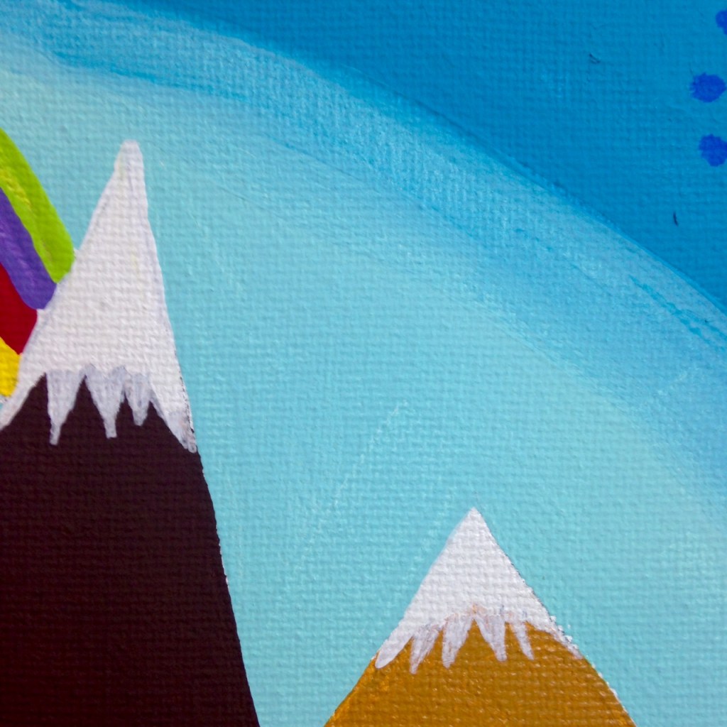 Close-Up 3 Nuevo Día- Tribute to Antonio Ballester Moreno Linda Cleary 2014 Acrylic on Canvas