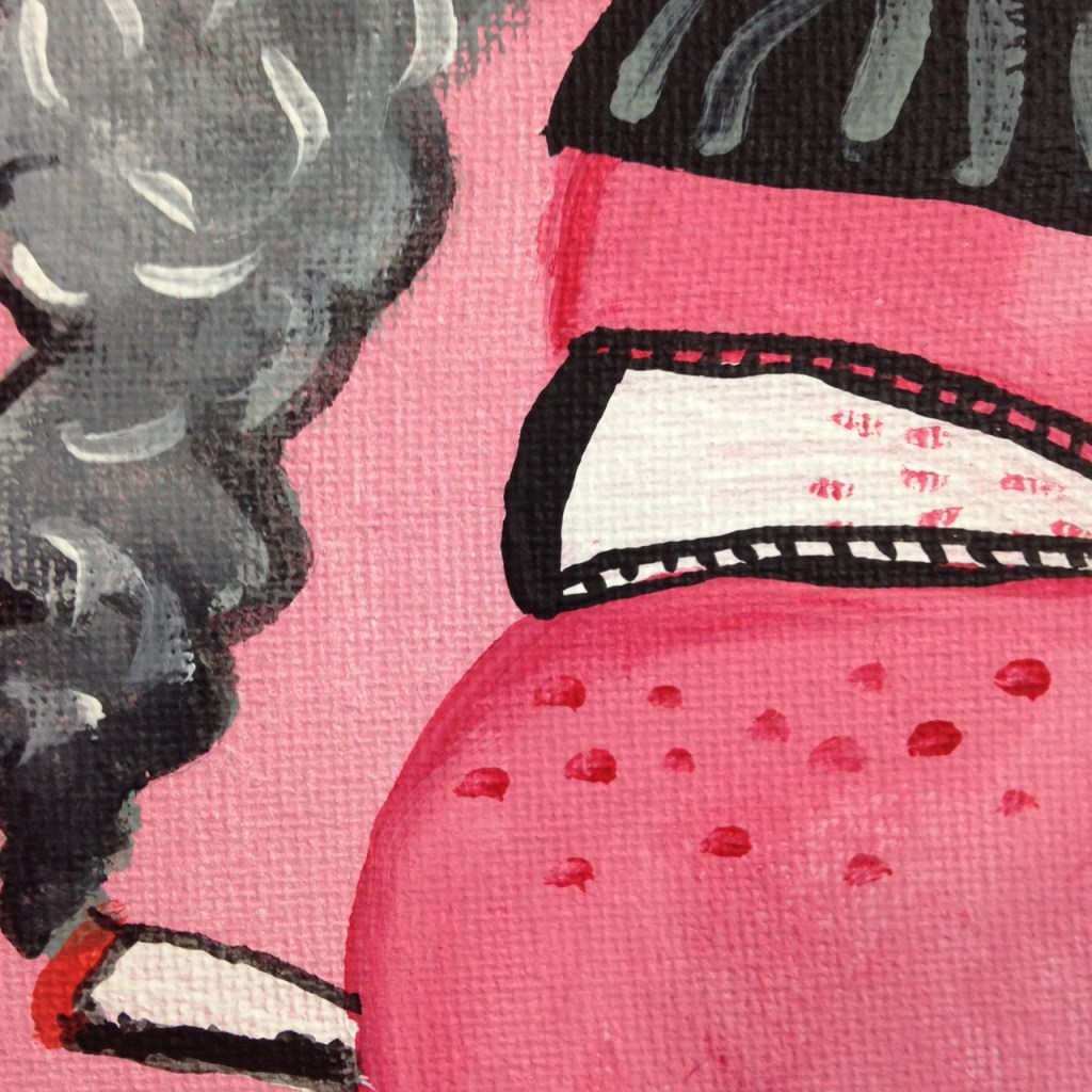 Close-Up 2 Self Portrait in Studio- Philip Guston Linda Cleary 2014 Acrylic on Canvas