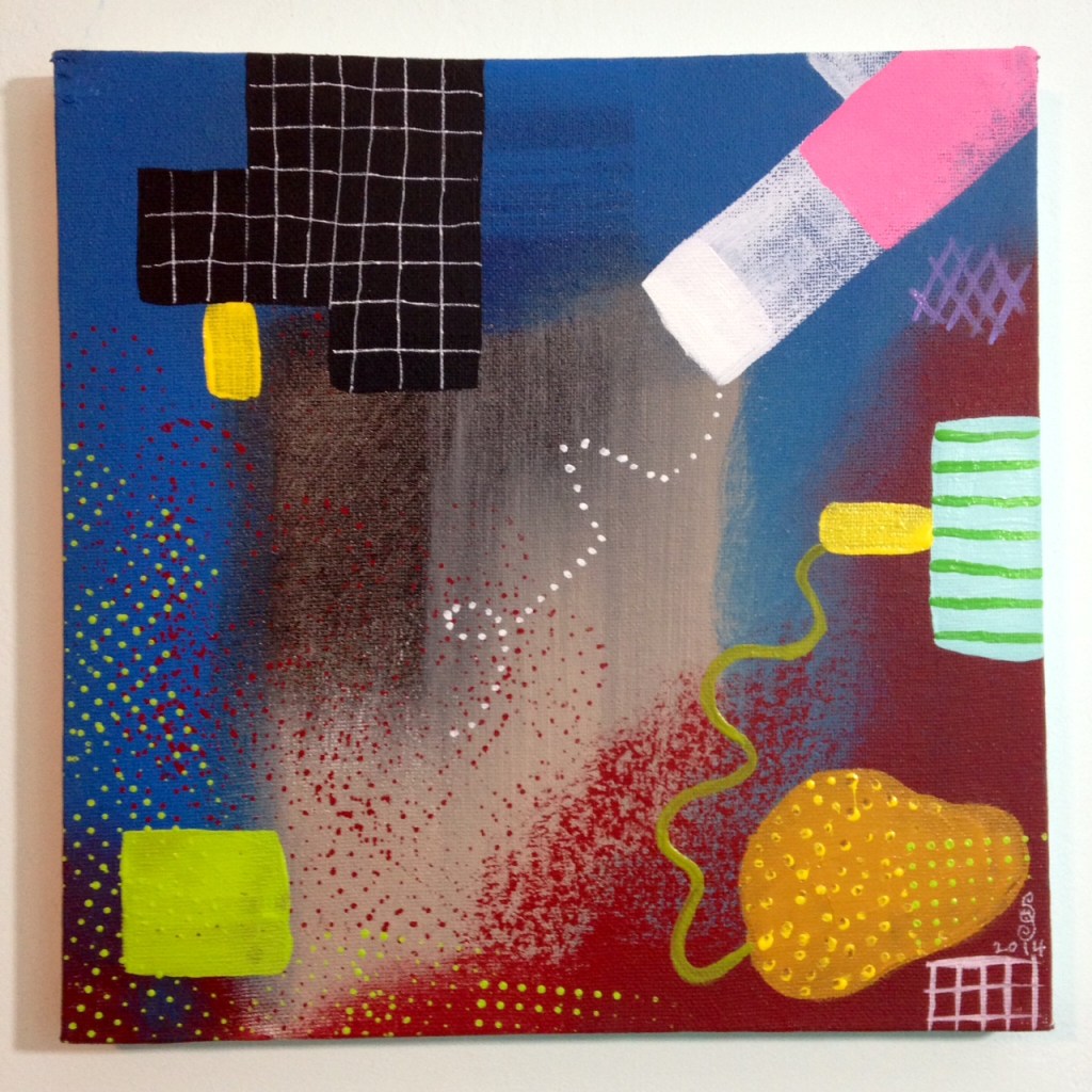 Sonata- Tribute to Robert Natkin Linda Cleary 2014 Acrylic on Canvas