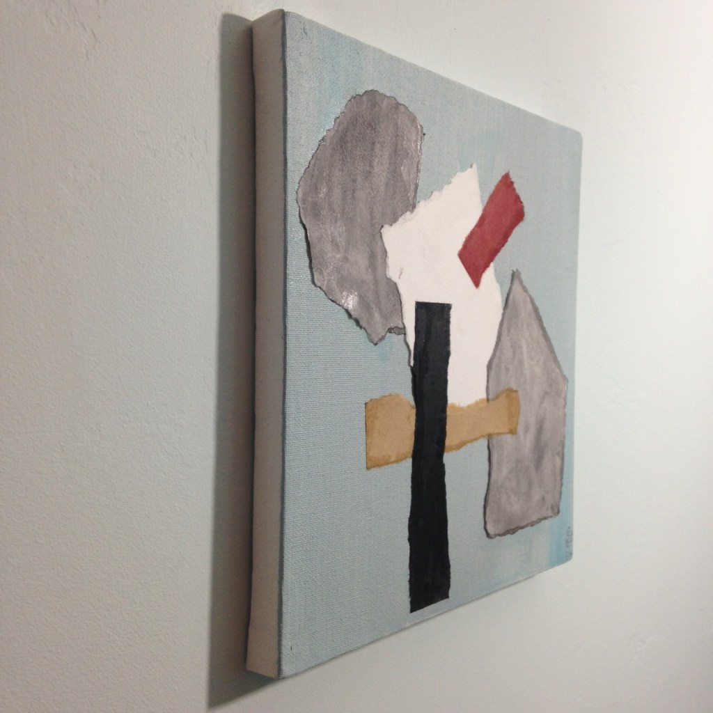 Side-View Forme- Tribute to Italo Valenti Linda Cleary 2014 Mixed-Media on Canvas