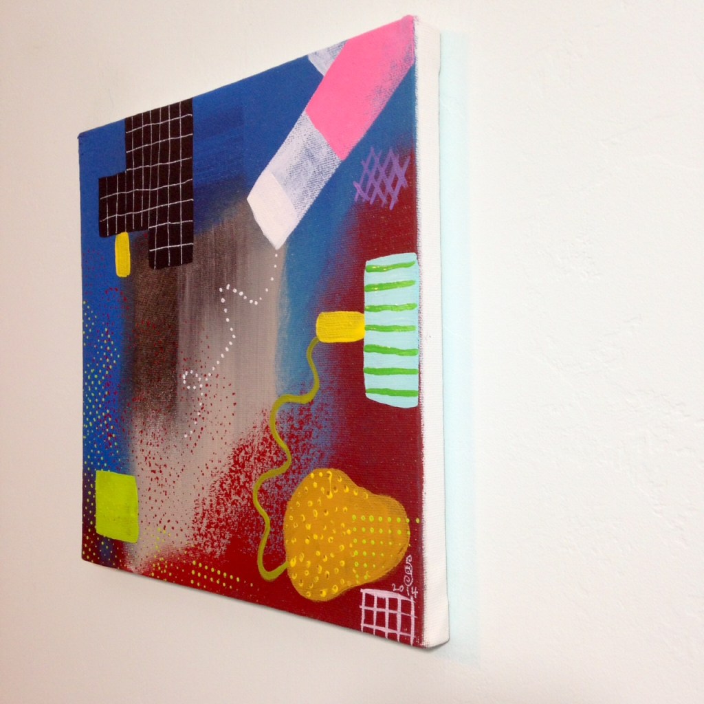 Side-View Sonata- Tribute to Robert Natkin Linda Cleary 2014 Acrylic on Canvas