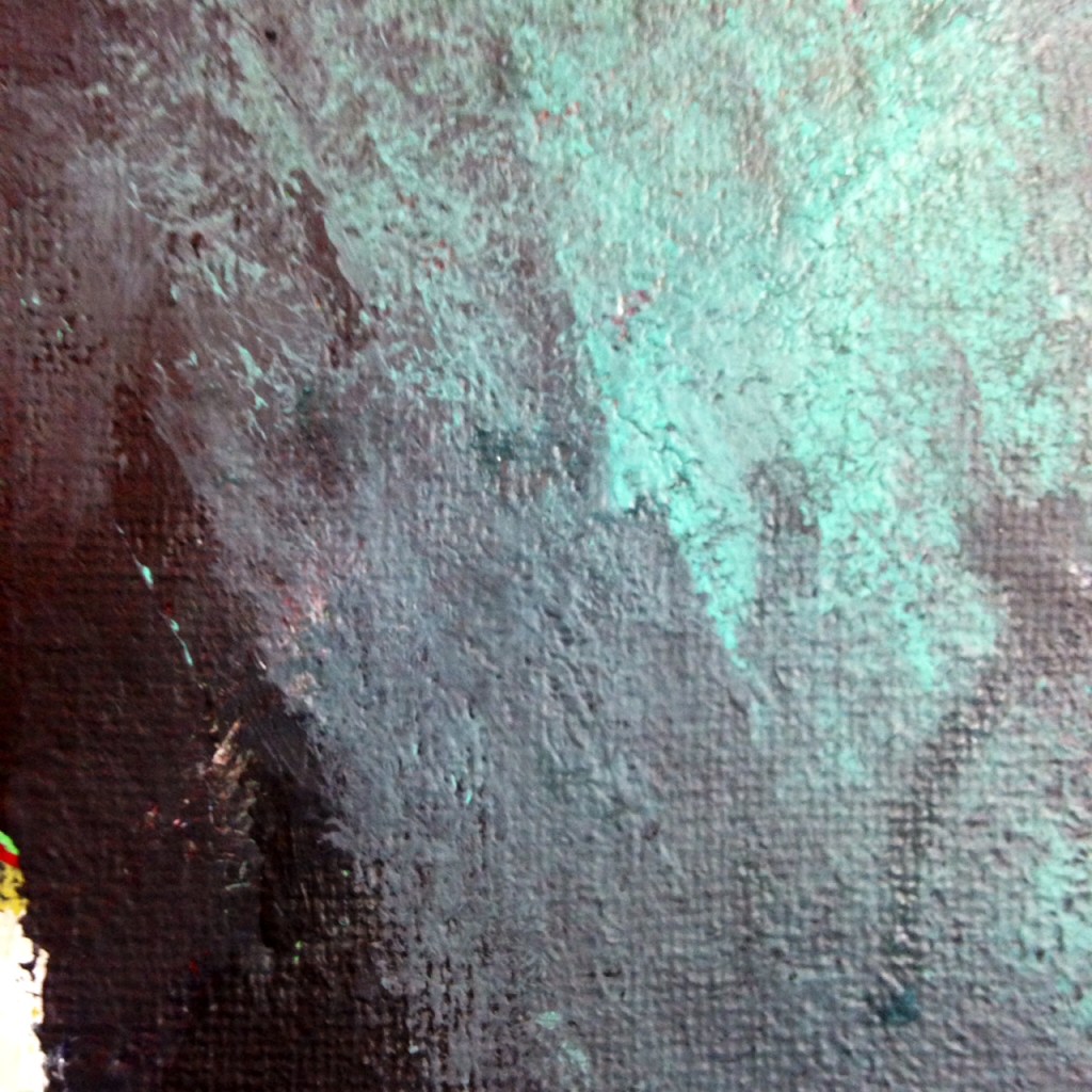 Close-Up 3 Ghost of the Past- Tribute to Milton Resnick Linda Cleary 2014 Acrylic on Canvas