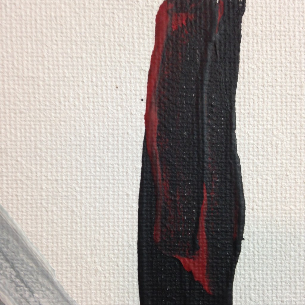 Close-Up 2 Verschiedene Streifen- Tribute to Charlotte Posenenske Linda Cleary 2014 Acrylic applied with palette knife on Canvas