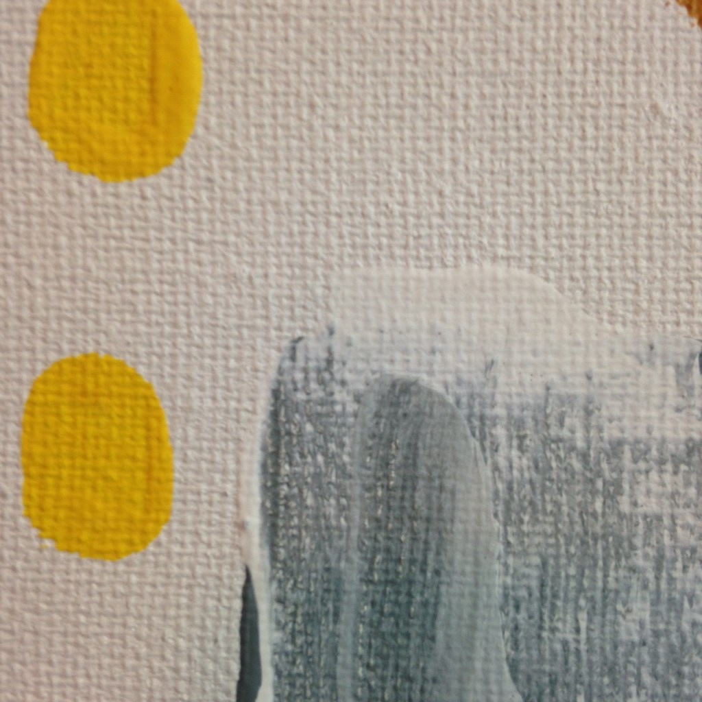 Close-Up 3 Verschiedene Streifen- Tribute to Charlotte Posenenske Linda Cleary 2014 Acrylic applied with palette knife on Canvas