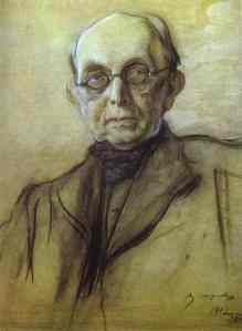 Portrait of Pobedonostsev- Valentin Serov