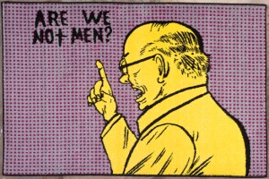 Are We Not Men? Rug- Mark Mothersbaugh