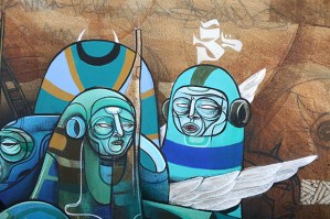 Detail of painting- Doze Green