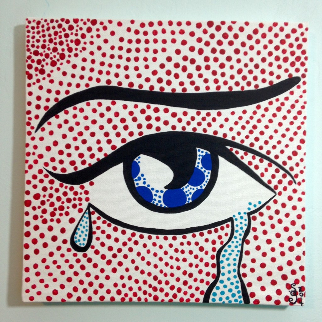 Regret- Tribute to Roy Lichtenstein Linda Cleary 2014 Acrylic on Canvas