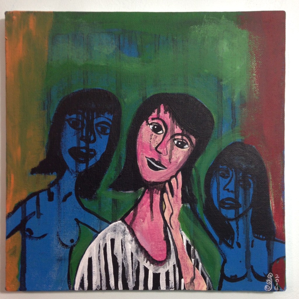 Block Them Out- Tribute to Grace Hartigan Linda Cleary 2014 Acrylic on Canvas