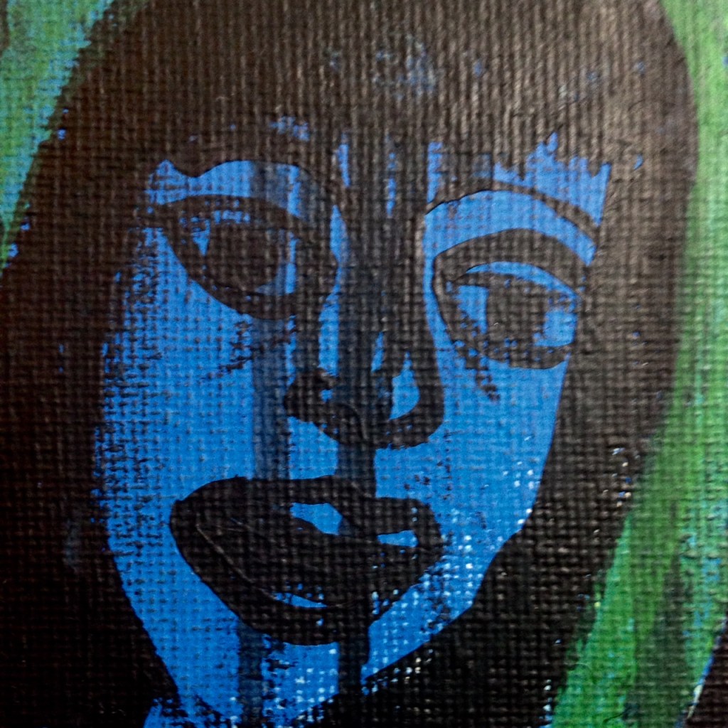 Close-Up 3 Block Them Out- Tribute to Grace Hartigan Linda Cleary 2014 Acrylic on Canvas