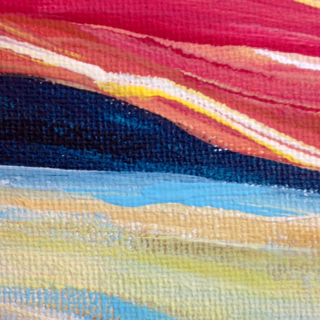 Close-Up 2 Linda Screaming- Tribute to Edvard Munch Linda Cleary 2014 Acrylic on Canvas