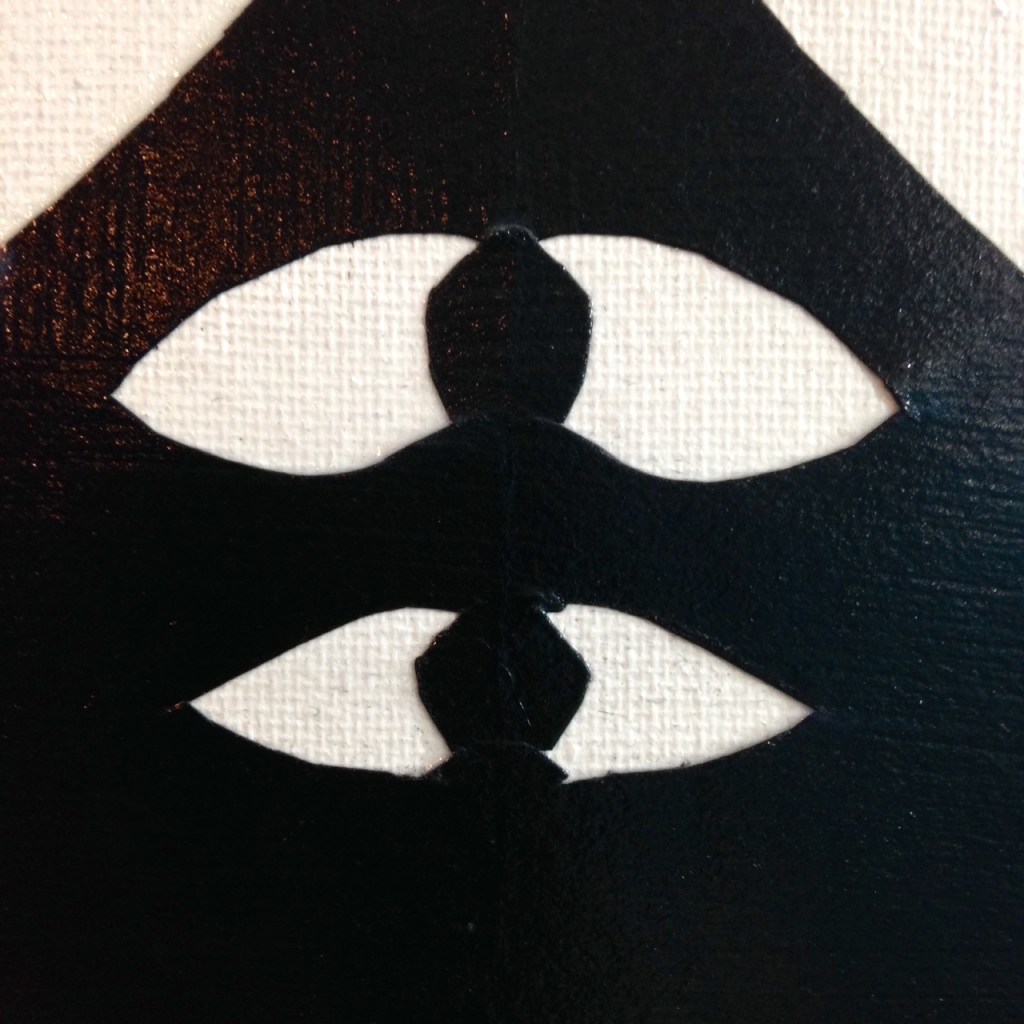 Close-Up 2 Squidman Loves Me- Tribute to Jad Fair Linda Cleary 2014 Mixed-Media on Canvas