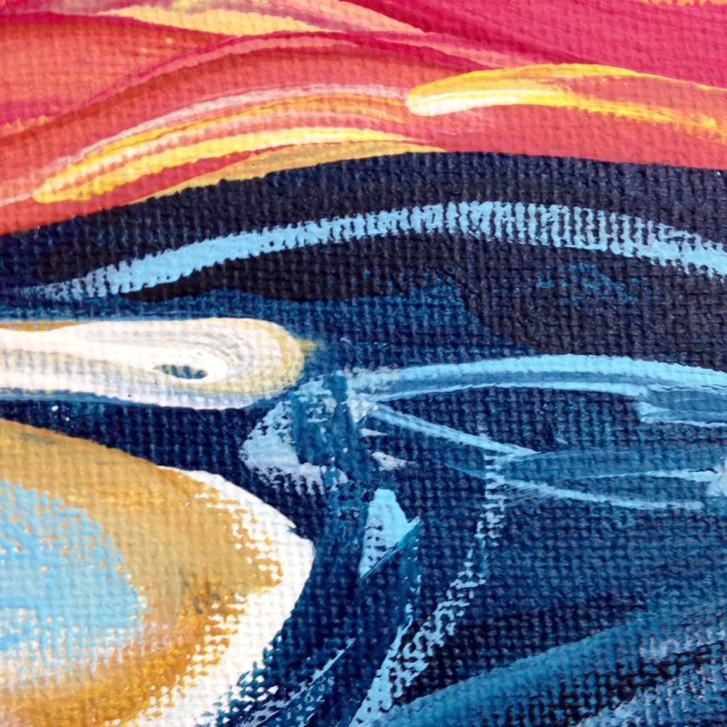 Close-Up 3 Linda Screaming- Tribute to Edvard Munch Linda Cleary 2014 Acrylic on Canvas