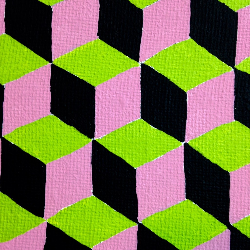 Close-Up 3 My Secret Friend- Tribute to Barry McGee Linda Cleary 2014 Acrylic on Canvas