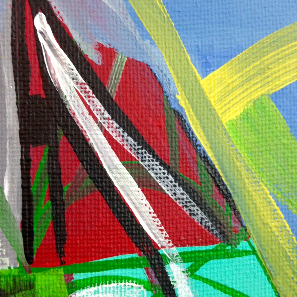 Close-Up 3 Meet Me There- Tribute to Amy Sillman Linda Cleary 2014 Acrylic on Canvas