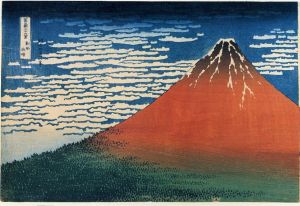 Fuji, Mountains in clear Weather (Red Fuji) - Katsushika Hokusai