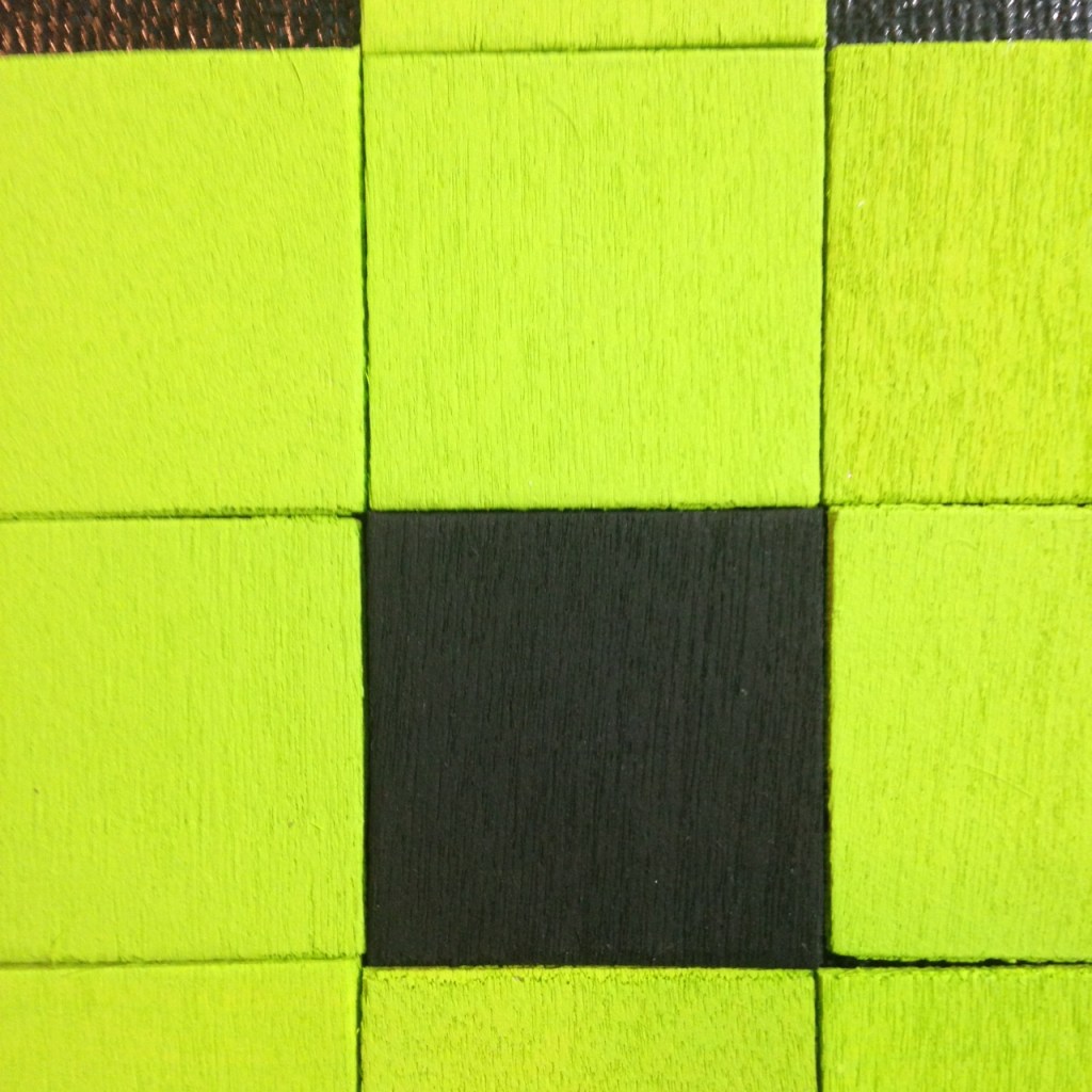 Close-Up 3 ART- Tribute to Invader Linda Cleary 2014 Mixed-Media on Canvas