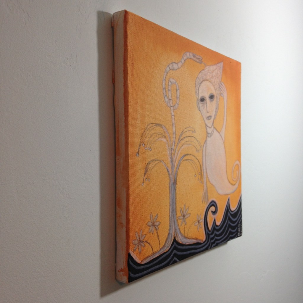 Side-View Sadness Strikes Again- Tribute to Heinrich Anton Müller Linda Cleary 2014 Acrylic, chalk and pencil on canvas