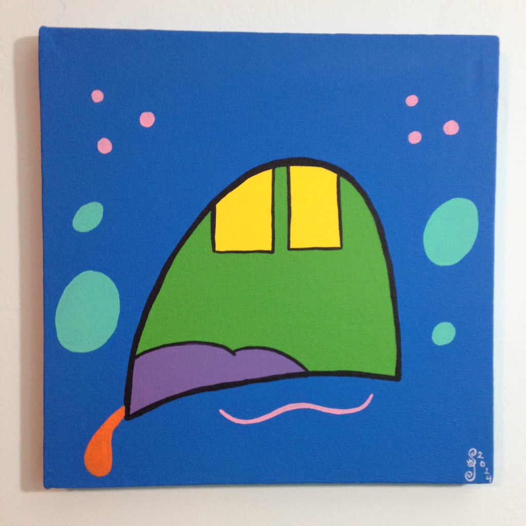 Oh My- Tribute to KAWS Linda Cleary 2014 Acrylic on Canvas