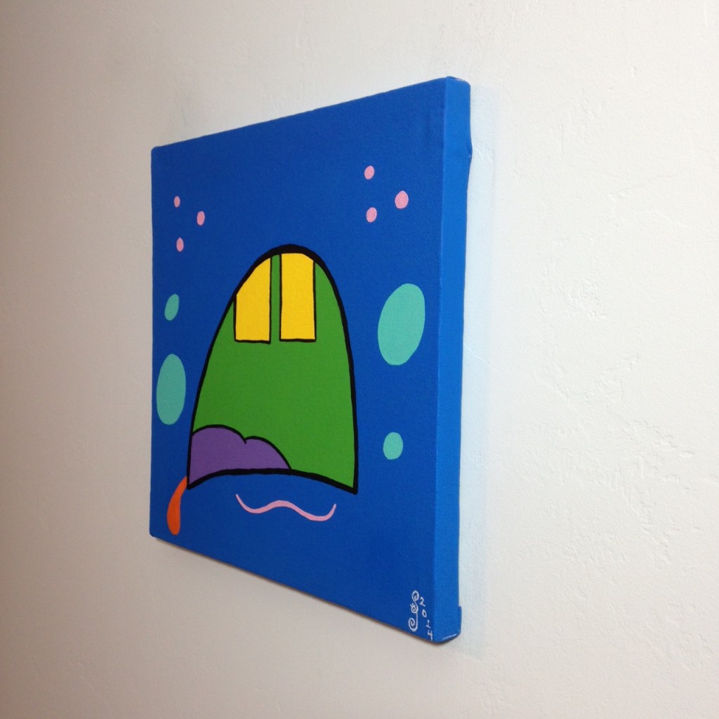 Side-View Oh My- Tribute to KAWS Linda Cleary 2014 Acrylic on Canvas