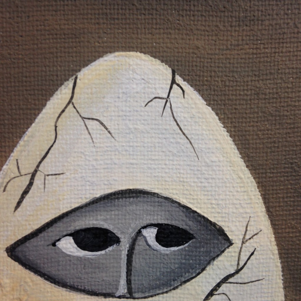 Close-Up 1 Bienvenidos a mi Reencarnación- Tribute to Bridget Bate Tichenor Linda Cleary 2014 Acrylic on Canvas