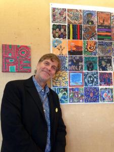 Josiah Polhemus (at his 365 Painting A Day Art Show!)- I took this photo. :)