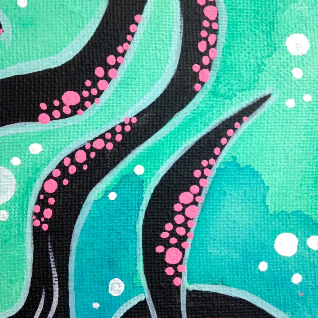 Close-Up 2 セルフポートレート- Tribute to Yuko Shimizu Linda Cleary 2014 Acrylic on Canvas