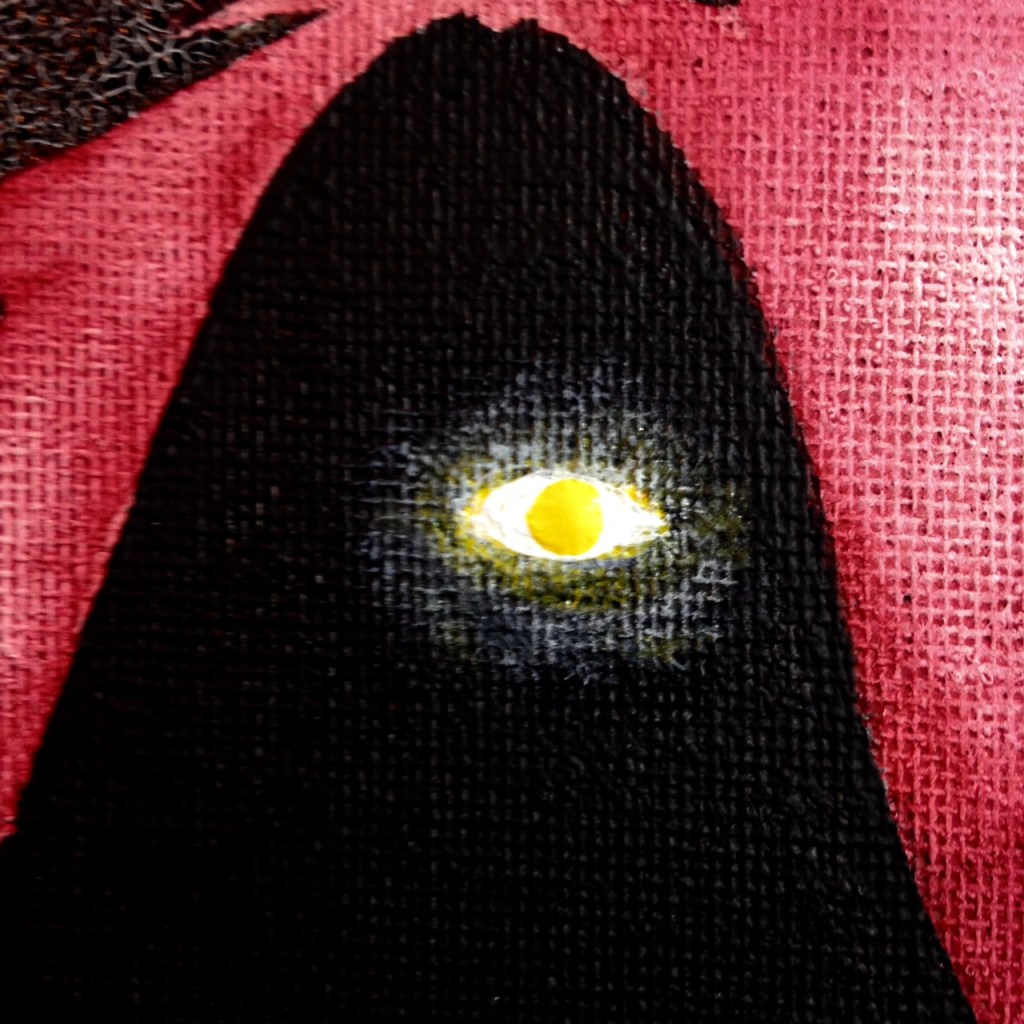 Close-Up 1 Home Sweet Helheim- Tribute to Jeffrey Alan Love Linda Cleary 2014 Mixed Media on Canvas