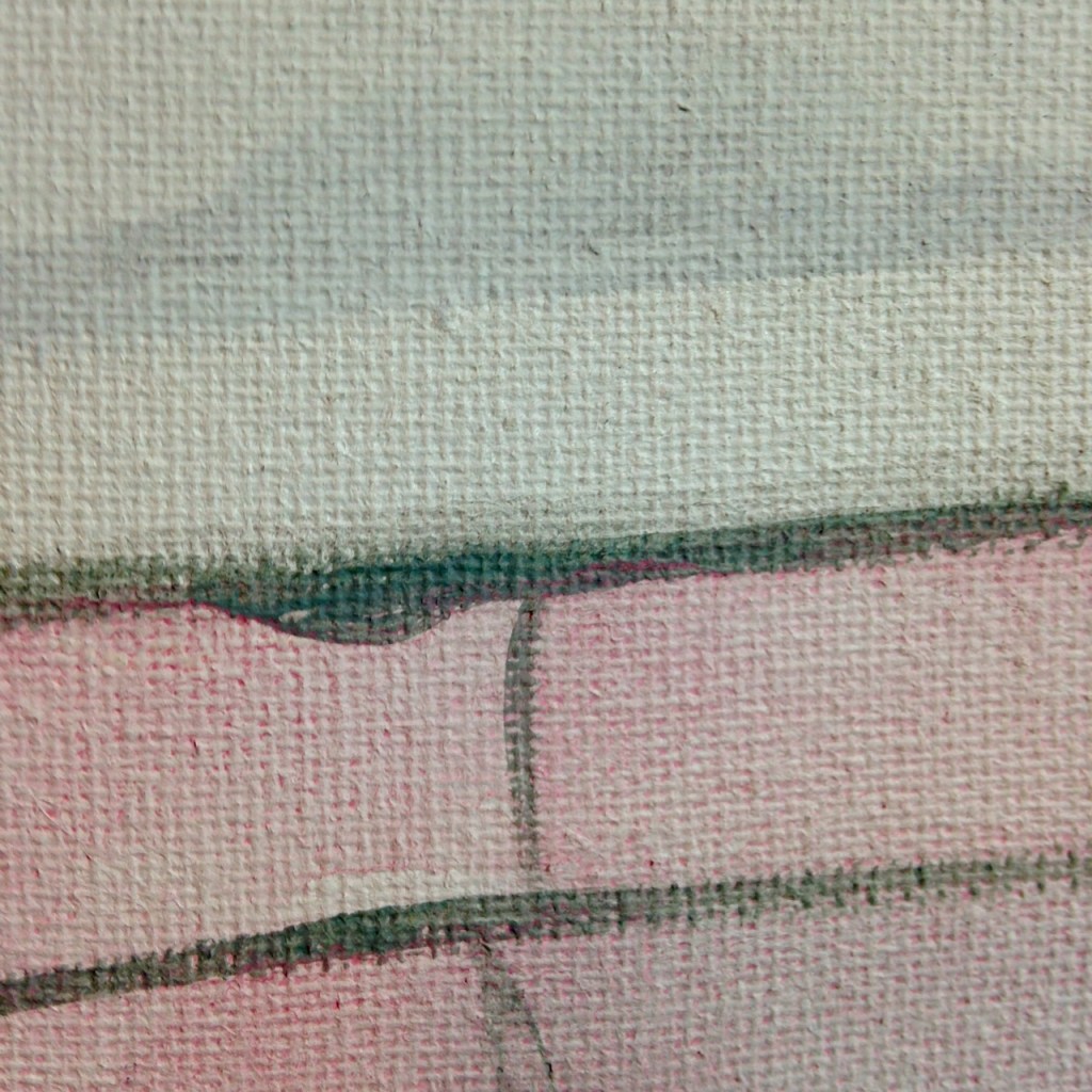 Close-Up 3 Bath Time!- Tribute to Alice Neel Linda Cleary 2014 Acrylic & Watercolor on Canvas