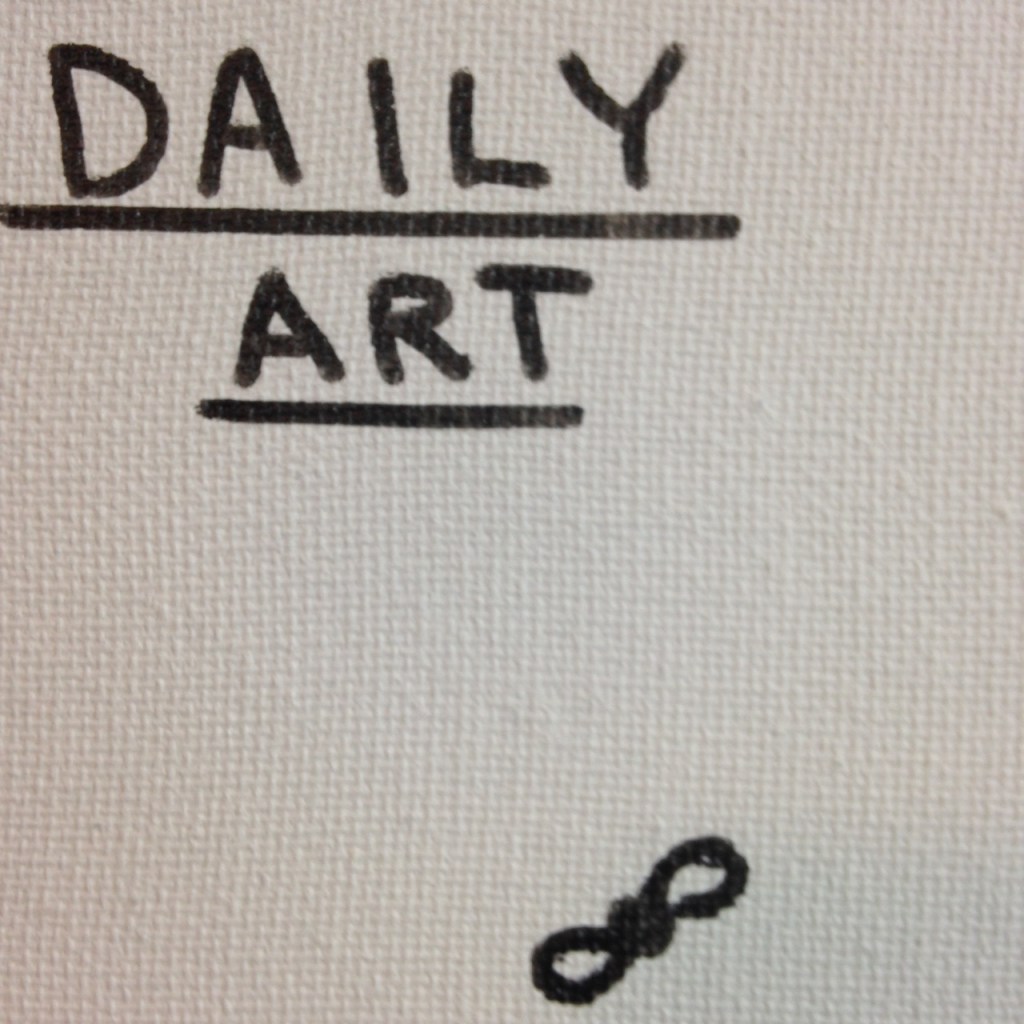 Close-Up 1 Can't Handle Shit- Tribute to David Shrigley Linda Cleary 2014 Acrylic and Pen on Canvas