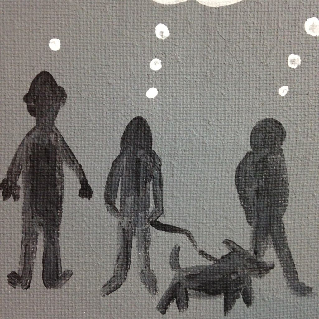 Close-Up 3 Dream BIG- Tribute to Josiah Polhemus Linda Cleary 2014 Acrylic on Canvas