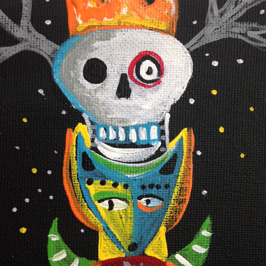 Close-Up 1 Find Your Soul- Tribute to Kelly Moore Linda Cleary 2014 Acrylic on Canvas