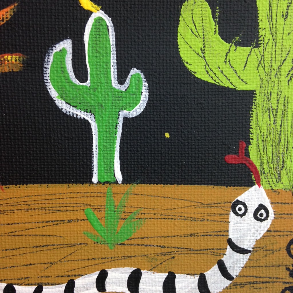 Close-Up 3 Find Your Soul- Tribute to Kelly Moore Linda Cleary 2014 Acrylic on Canvas