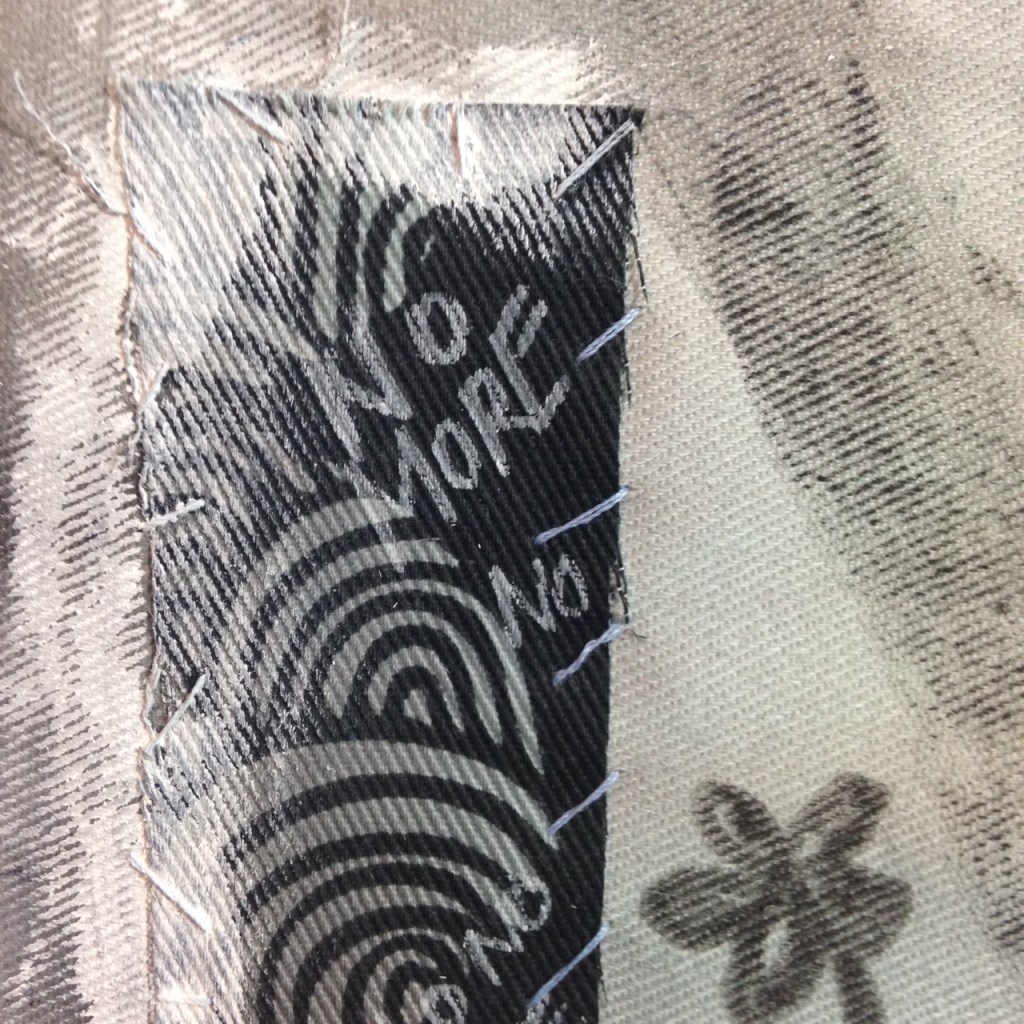 Close-Up 3 Gone- Tribute to Hannelore Baron Linda Cleary 2014 Mixed-Media on Canvas