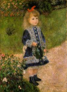 A Girl with a Watering Can, 1876- Pierre-Auguste Renoir