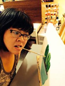 That one time (and the last time) I painted with my mouth...